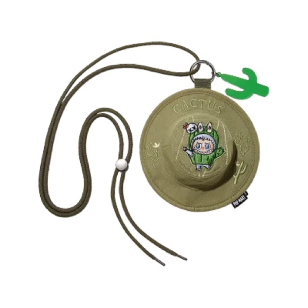 Fall in Wild Labubu Bucket Hat Mini Bag, Pop Mart, Sealed Box, Cactus